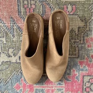 Toffee Suede Women's Leila Mules size 8